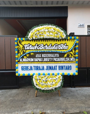 Papan Bunga Duka di Megang